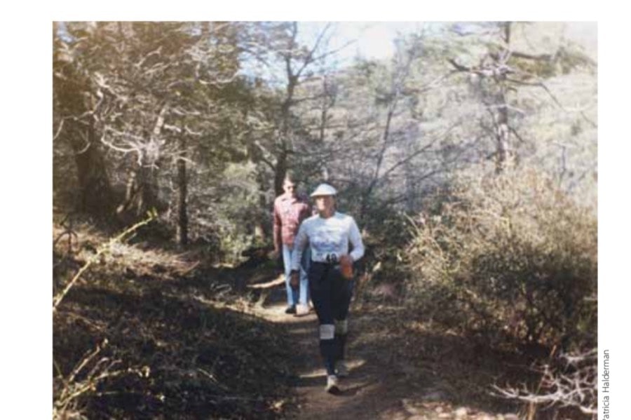 Keeping my pace steady as I make my way through the twists and turns of the trail.