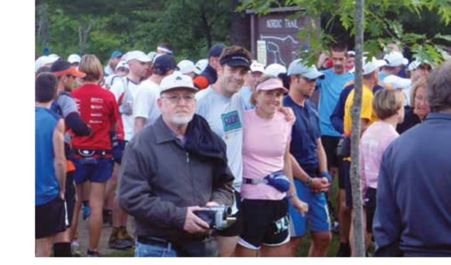 First 100-Miler 23 Jenny and Paul Marietta before the start of the Kettle Moraine 100.