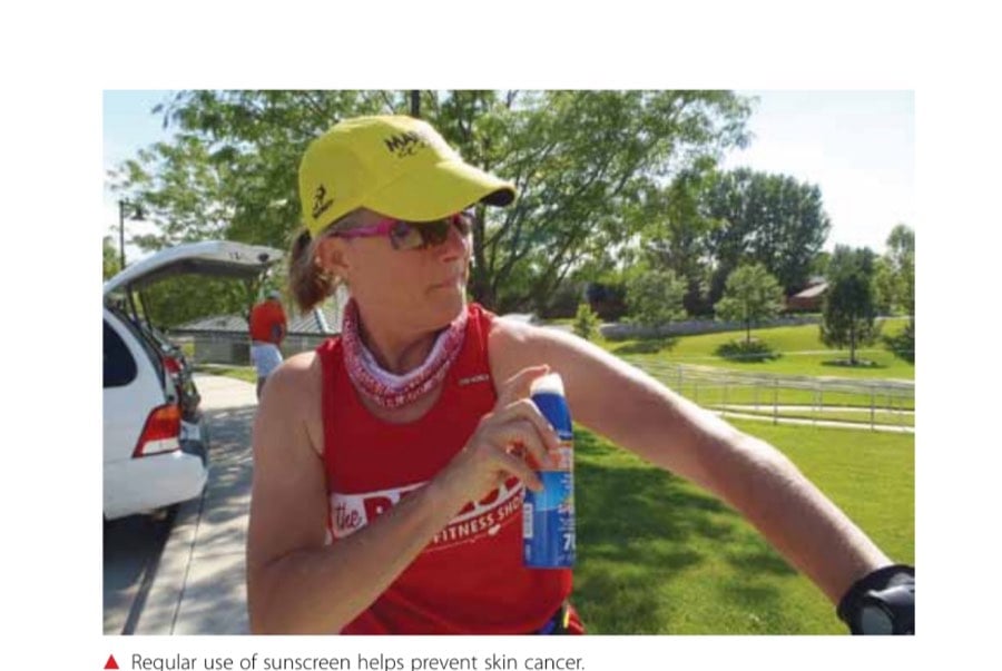 Regular use of sunscreen helps prevent skin cancer.