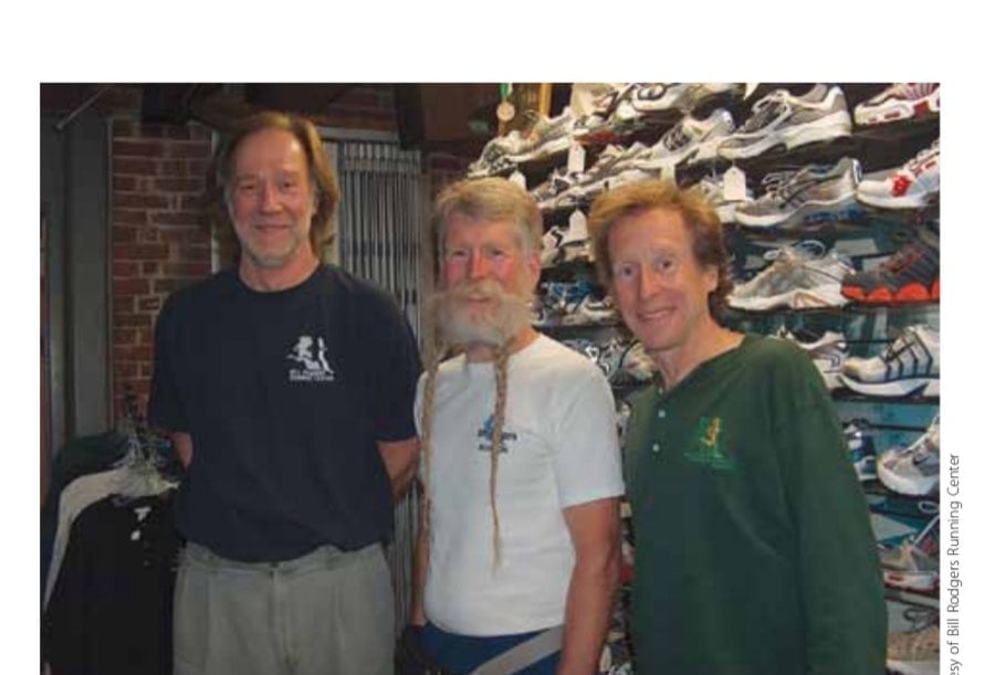 Jason Kehoe—In Memoriam 5 Jason, Charlie, and Billy at the Bill Rodgers Running Center in Boston.