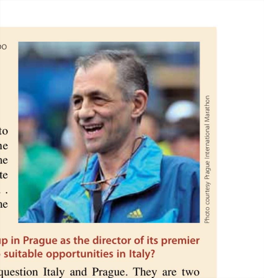 In Emil’s Footprints 18 Italian race director Carlo Capalbo has taken the Czech Republic to his heart the same way the Czech Republic has embraced him.
