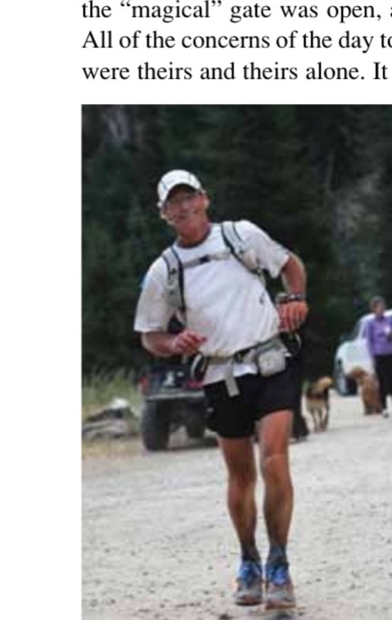 Painting On Walls 45 Dennis Aslett, a 62-year-old former Marine, finished 38 hours after he began, his body bent severely to the right.