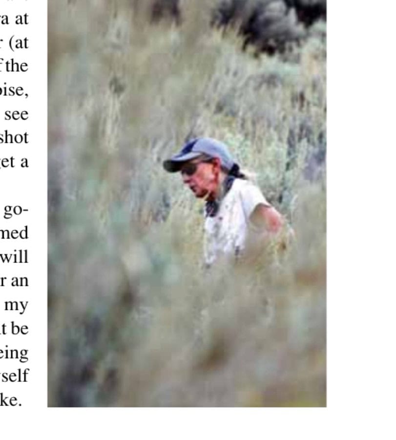 Painting On Walls 41 Ande Wilkes, running her first ultra at the age of 62, through the tall grass at mile 22 of the inaugural Foothills 50K Frenzy in Boise, Idaho, on October 22, 2011.