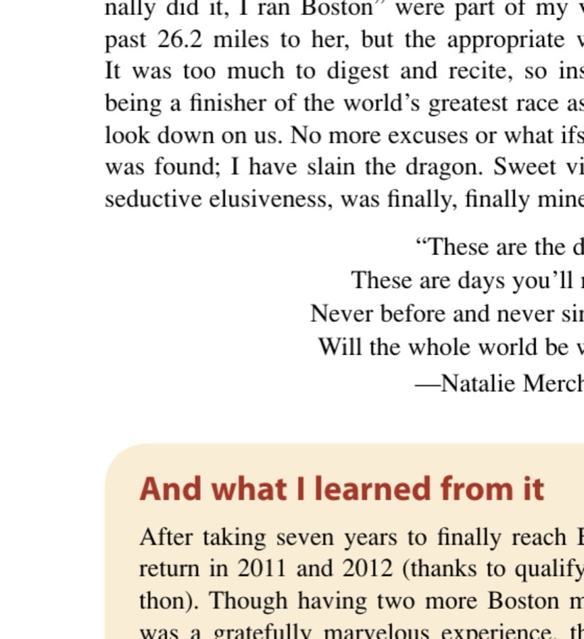 My Most Unforgettable Marathon (Vol. 16, No. 6) 7 Rejoicing with Bee minutes after the race.