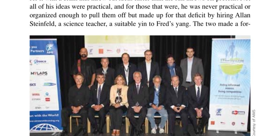 The new AIMS board is seated at the end of the 19th World Congress in Prague in 2012.