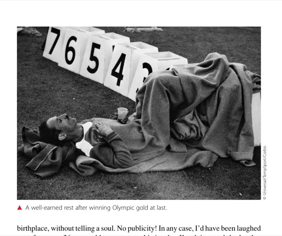 A well-earned rest after winning Olympic gold at last.
