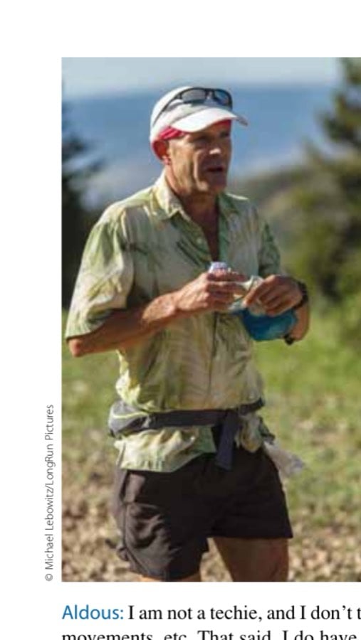 Jay at Hayden Saddle, mile 14 of the 2012 Silver City 50K.