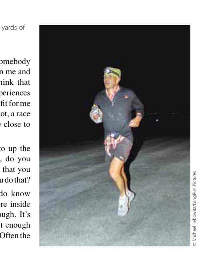 Jay finishing the last 100 yards of the Salt Flats 100K.