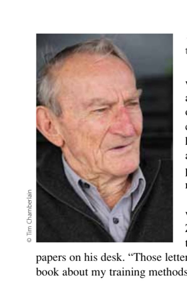 Garth Gilmour at 86: he captured Lydiard's distinctive voice with absolute authenticity.
