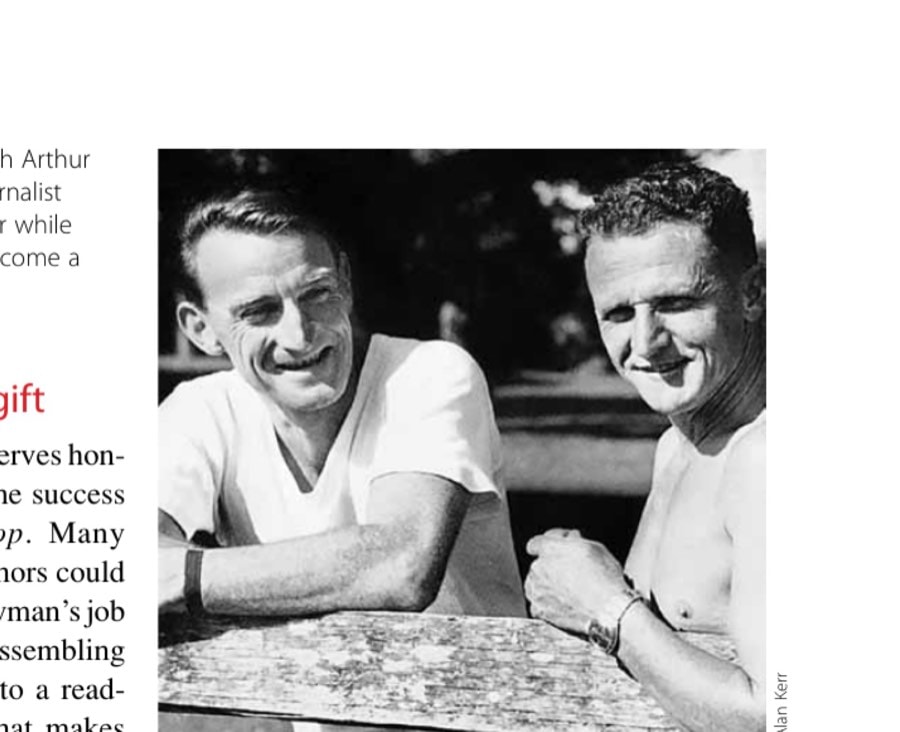 Garth Gilmour with Arthur Lydiard, 1962: the journalist became a marathoner while helping the coach become a published author.