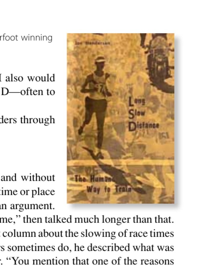 Going Far, Part 4 8 The cover of my first book features Amby Burfoot winning the 1968 Boston Marathon.