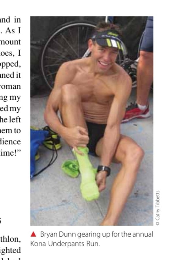 Bryan Dunn gearing up for the annual Kona Underpants Run.