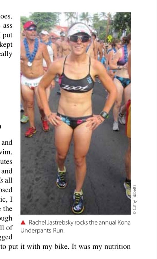 Rachel Jastrebsky rocks the annual Kona Underpants Run.