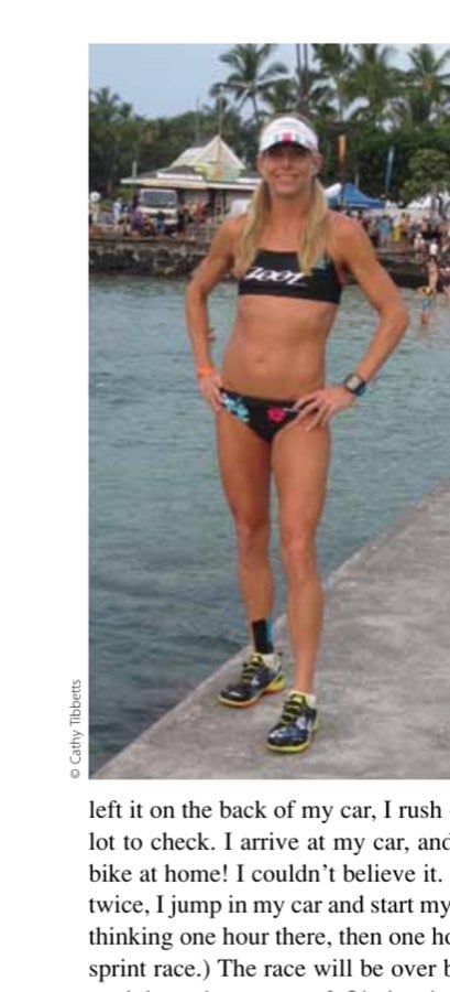 Caroline Smith by Kailua Bay, location of the mass start of the Hawaii Ironman.