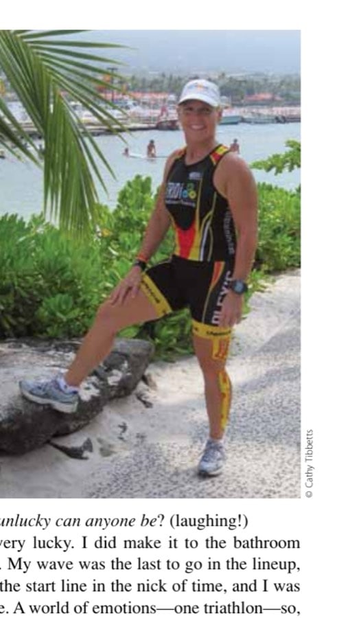 Diane Calloway with Kamakahonu Beach in the background.