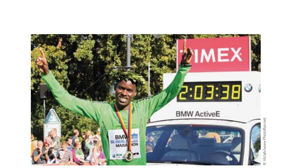 The 10 Most Important Marathons in History 20 Kenya's Patrick Makau set the current men's world record at the 2011 Berlin Marathon.