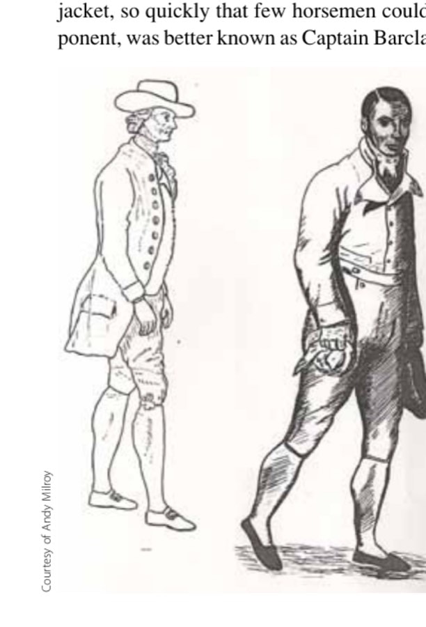 The Day Run 9 Foster Powell (left) and Robert Barclay Allardice. Barclay competed in the first 24-hour race in 1806.