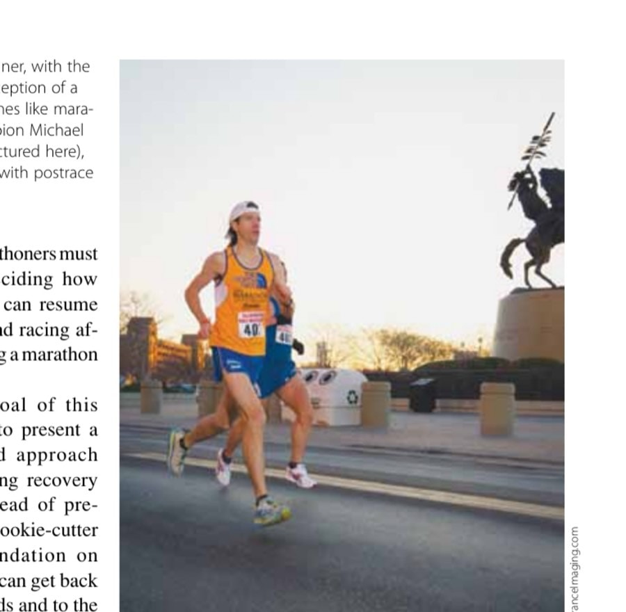 How Soon Can I Race Again? 7 Every runner, with the possible exception of a few lucky ones like marathon champion Michael Wardian (pictured here), has to deal with postrace recovery.