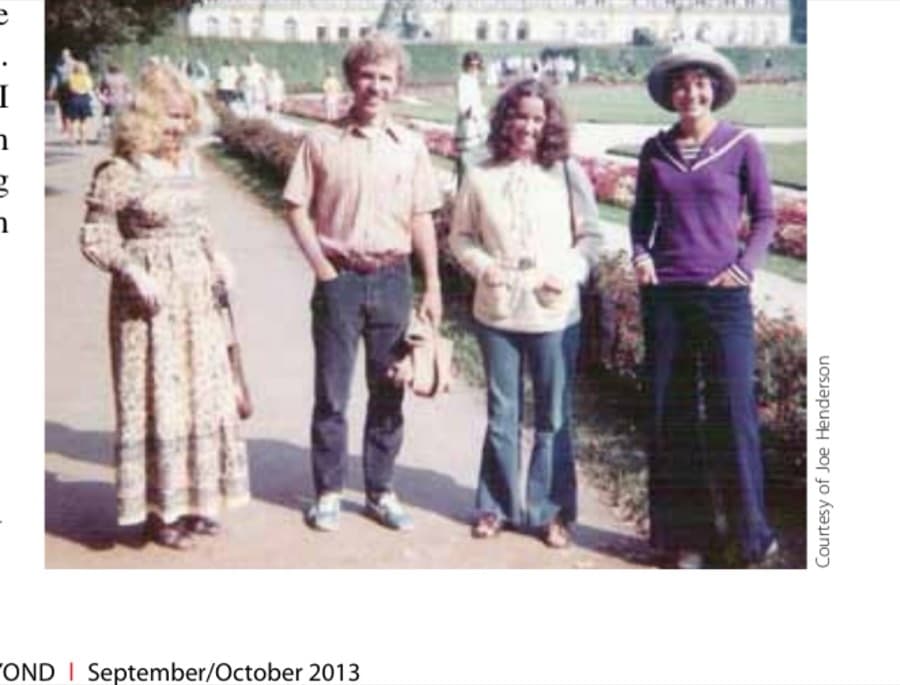 With sisters Emily (left) and Anne, along with our Munich travel companion Janet Newman (right).