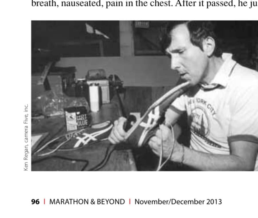 The Death Of Jim Fixx 11 Fixx hot waxing his running shoes in the basement of his Riverside, Connecticut, home.