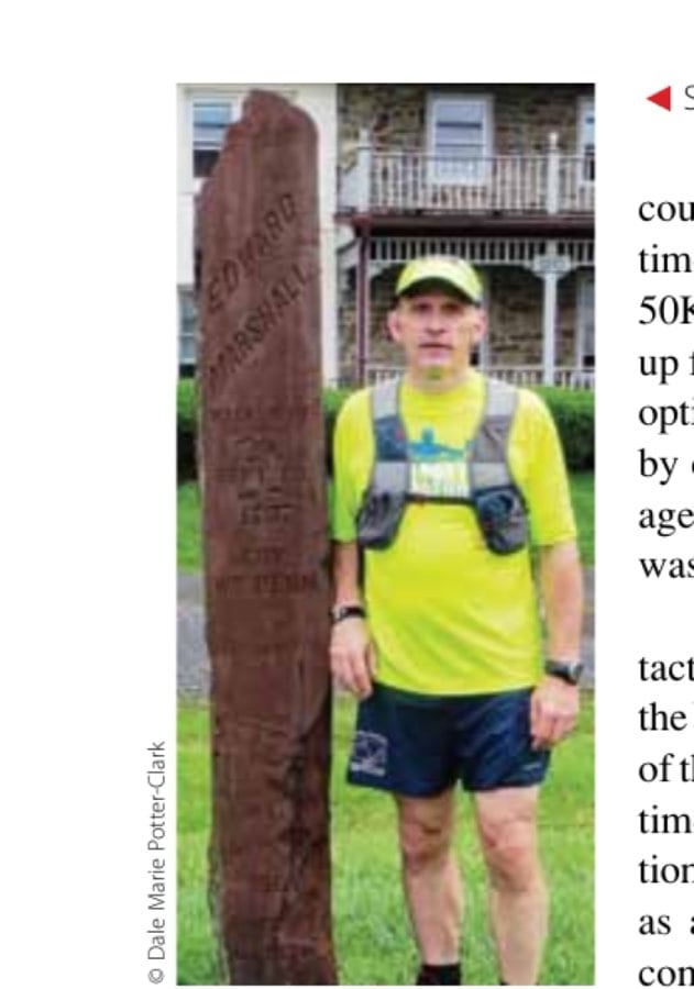 Following My Grandfather's Footsteps 27 Stone marker with Edward Marshall's name.
