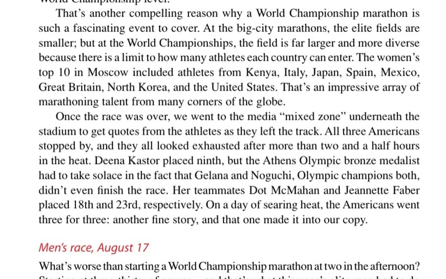 Biding their time: The men's leaders ran in a large pack for more than half of this year's World Championship race.
