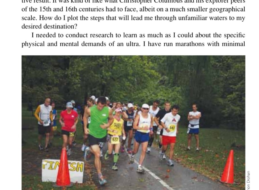 Even in ultras, I discovered that fast people start in front of the pack, and slow ones are in the back. I'm in the back.