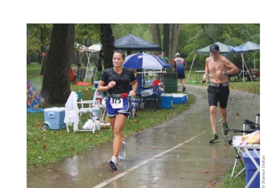 Gentle remnants of Hurricane Isaac kept runners cool throughout most of the ultra. My thermostat thanked Isaac frequently.