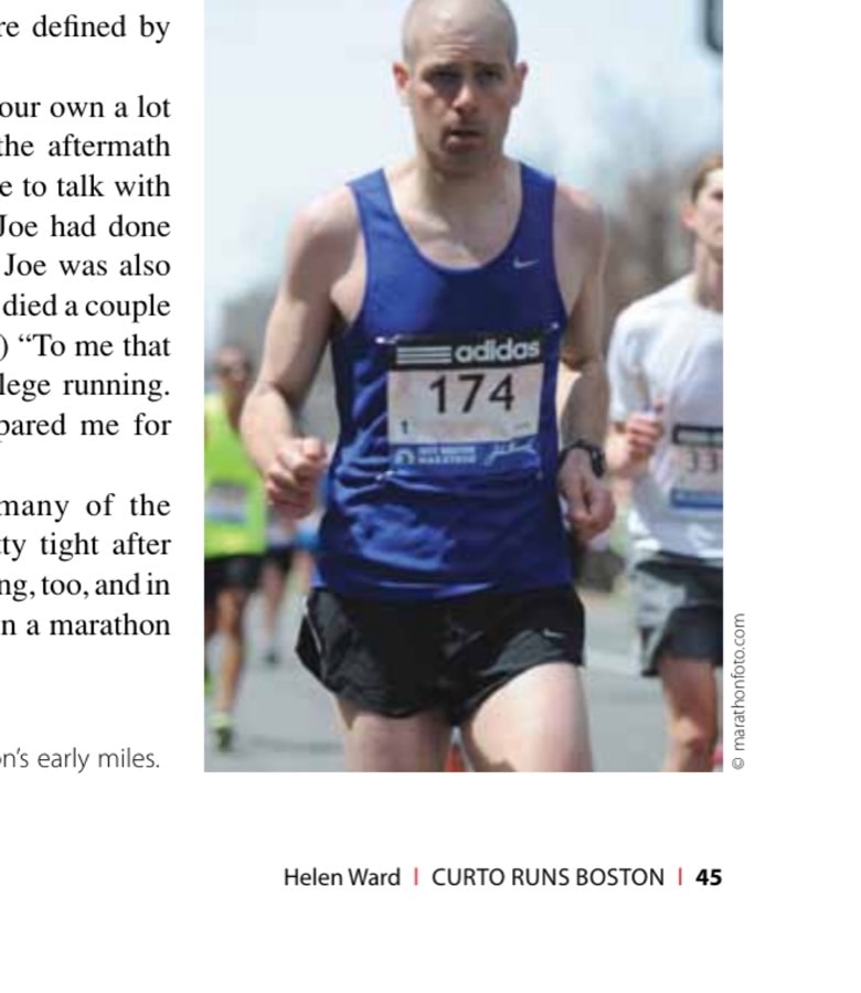 Curto Runs Boston 9 Chris "hammering" Boston's early miles.