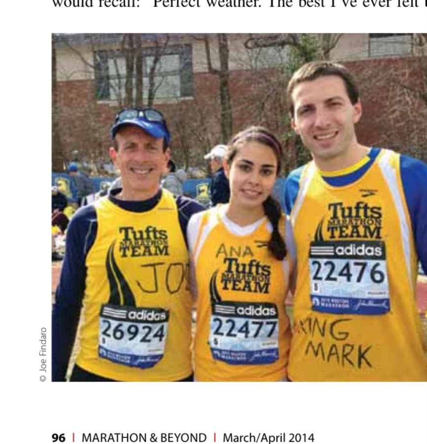 Bombs On Boylston 7 Joe Findaro ran Boston with his son Mark and Mark's girlfriend, Ana.
