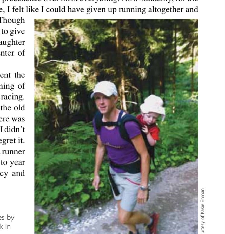 Pregnancy And Beyond 9 Keeping fit between races by hiking with a weighted pack in Ziano di Fiemme, Italy.
