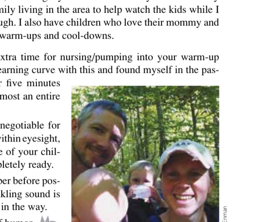 Pregnancy And Beyond 11 Full-family selfie on a hike up Camel's Hump back home in Huntington, Vermont.