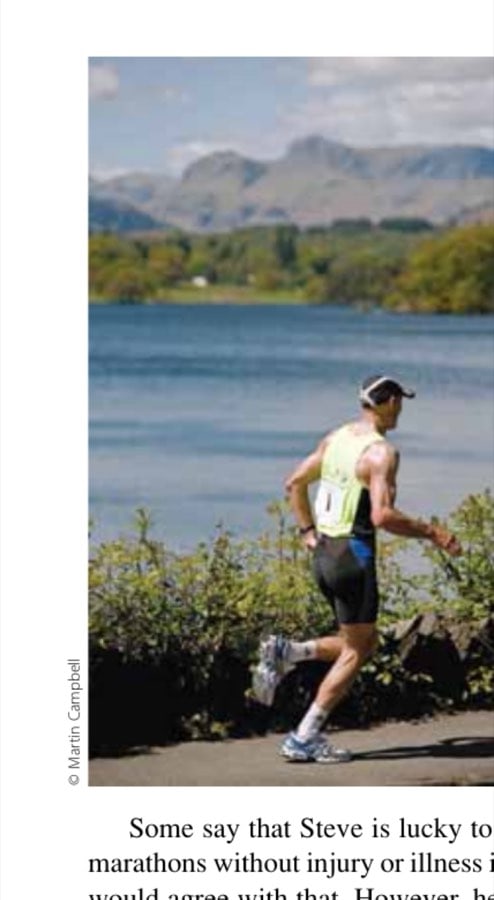 Steve, on his way to running a new vet masters world record for the fastest 10 marathons in 10 days.