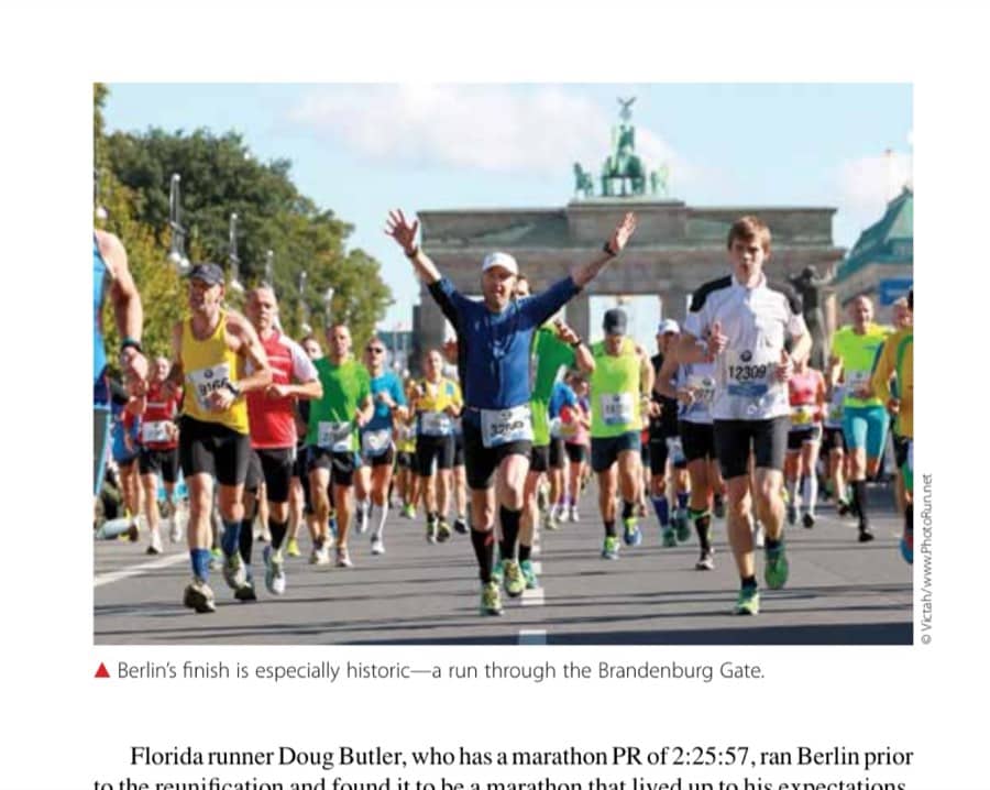 Berlin's finish is especially historic—a run through the Brandenburg Gate.