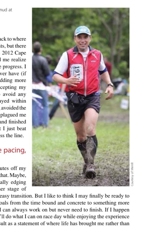 Running in nice, soft mud at Pineland Farms.