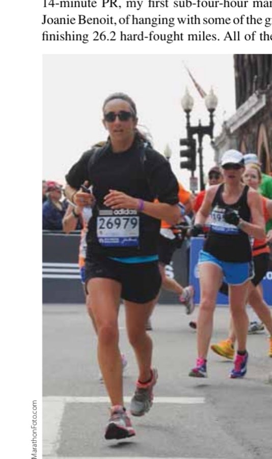 My Most Unforgettable Marathon (Vol. 18, No. 4) 9 Rounding the final corner before the sprint to the finish line.