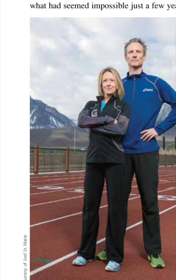Deena and husband, Andrew, founders of the Mammoth Track Project, stand on the fulfillment of a dream.