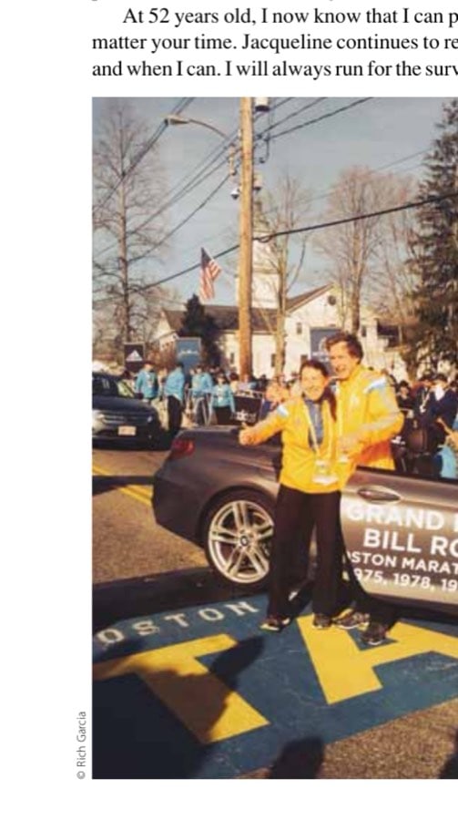 Boston champions Jacqueline Hansen and Bill Rodgers galvanize the start.