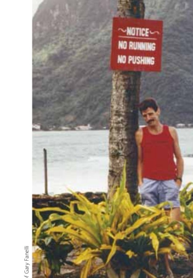 Welcome to American Samoa! This sign makes me ponder my running fate.