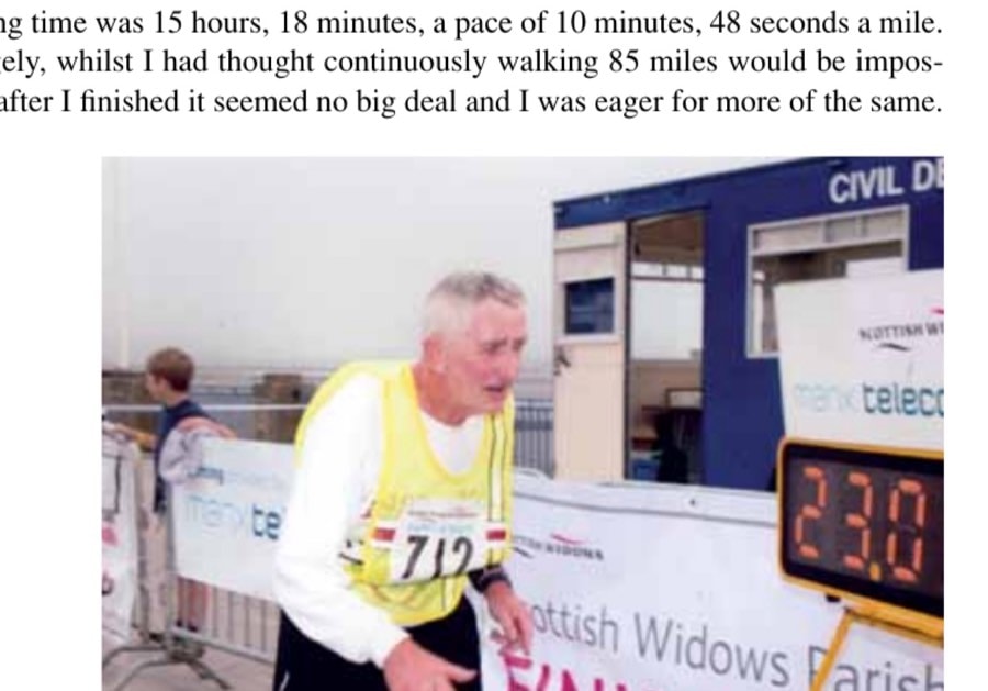 Staggering to the finish in 2010.