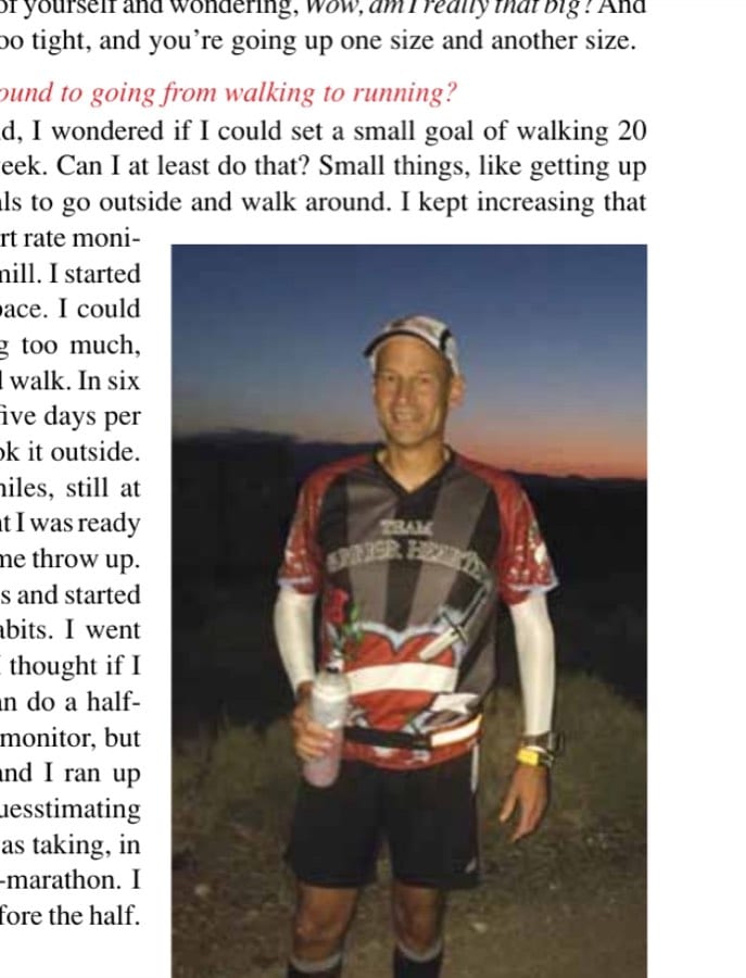 Brian poses for a prerace photo outside Baker, California, at 5:15 A.M.