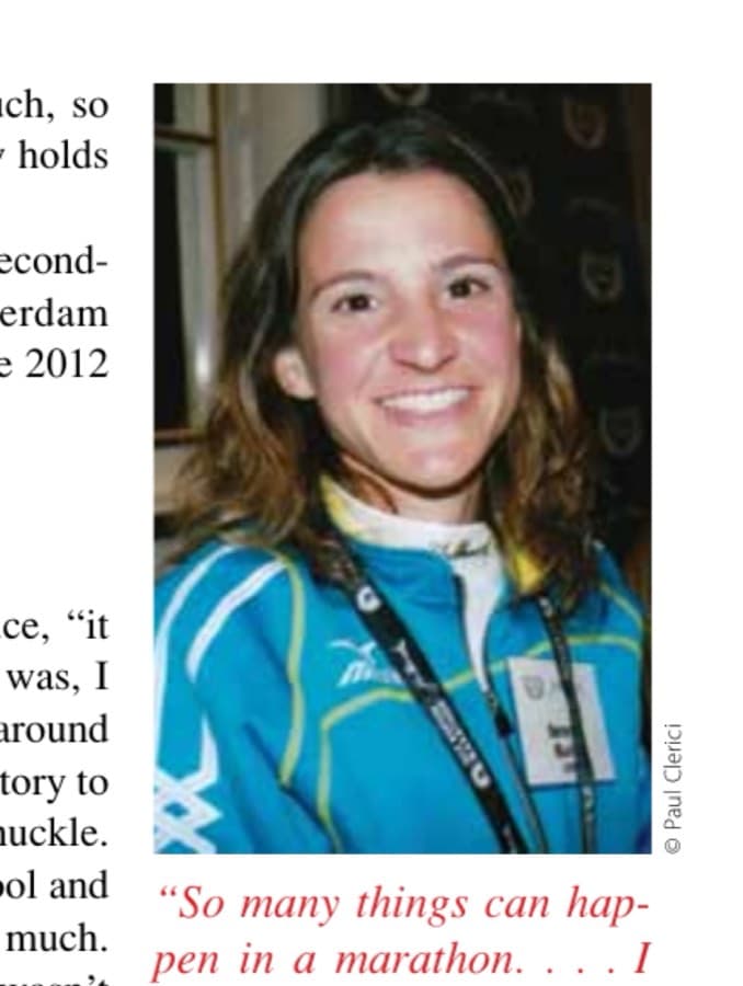 "So many things can happen in a marathon. . . . I like that element of putting it all out there and seeing what happens." —Serena (Ramsey) Burla