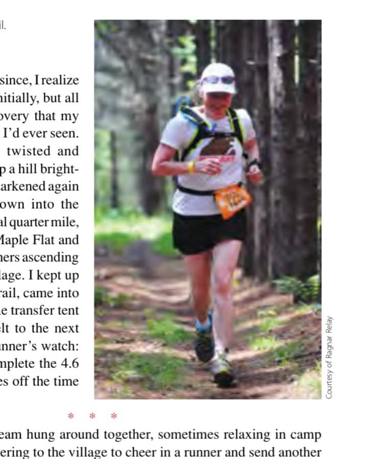 Running the Big Pine trail.
