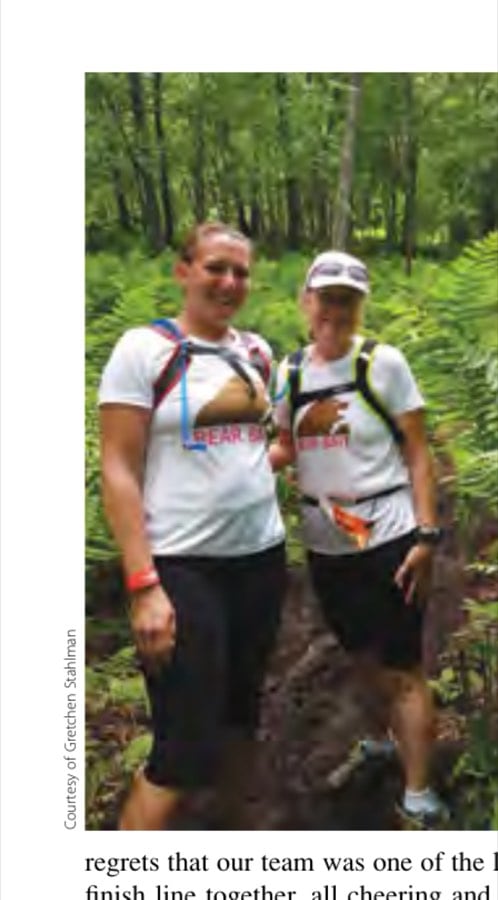 Sarah and I on the final trail.