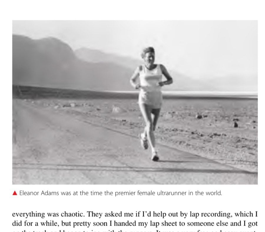 The Death Valley 300 10 Eleanor Adams was at the time the premier female ultrarunner in the world.