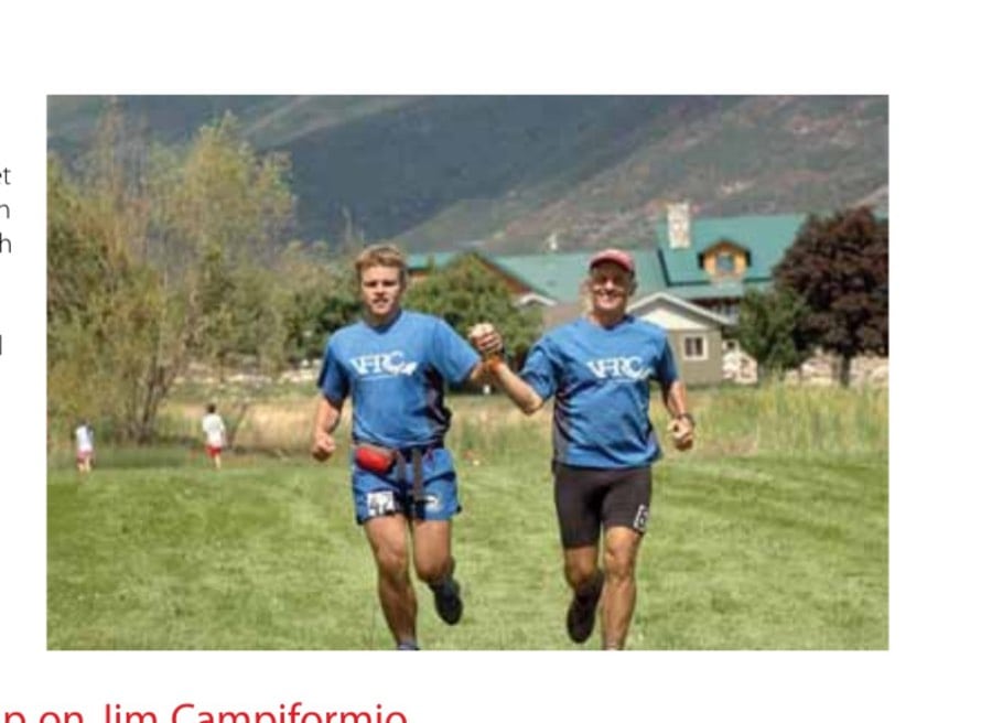 My Most Unforgettable Pacing 20 Keith and Gary only about 100 feet from the finish at the Wasatch 100 and the completion of their Grand Slam.