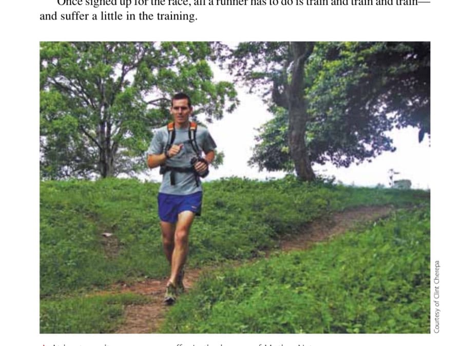 At least an ultrarunner can suffer in the bosom of Mother Nature.