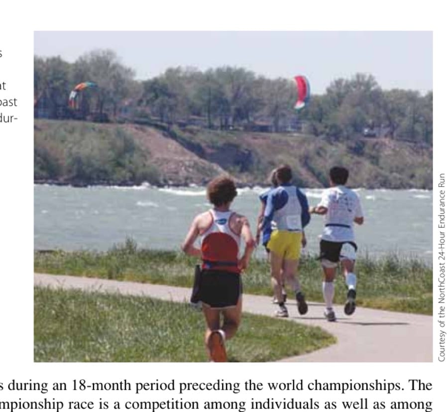 Running Fortime 18 Runners of all speeds together on the course at the NorthCoast 24-Hour Endurance Run in Cleveland.