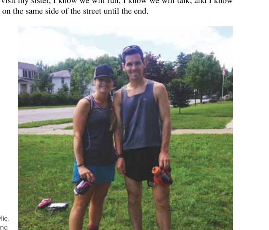 Me and Rylie, ready for a long training run after nearly a year of not running together.