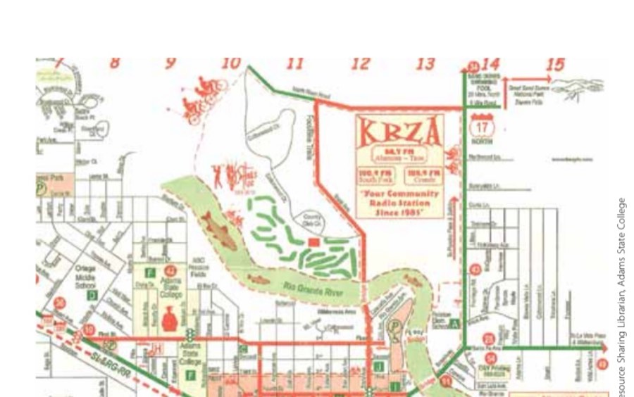 The 1968 Olympic Marathon Trials 14 Current Alamosa street map.